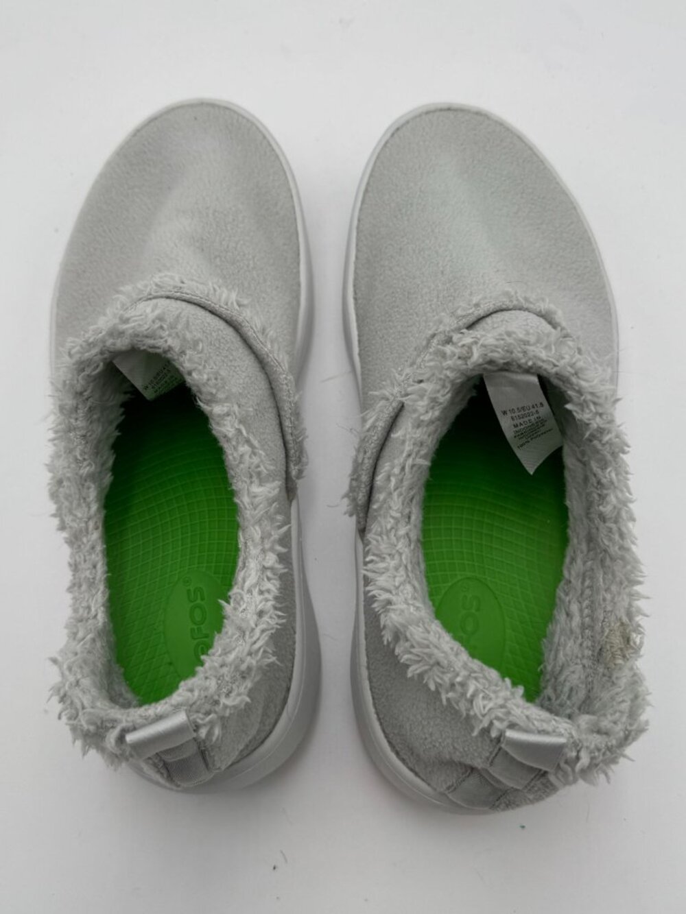 OOFOS OOcoozie Low Shoes W10.5 Slate Gray Recovery Slip Ons Walking Comfort - Picture 9 of 10